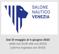 Dal 31 maggio al 4 giugno 2023  dalle ore 10.00 alle ore 20.00  (ultimo ingresso ore 19.00)